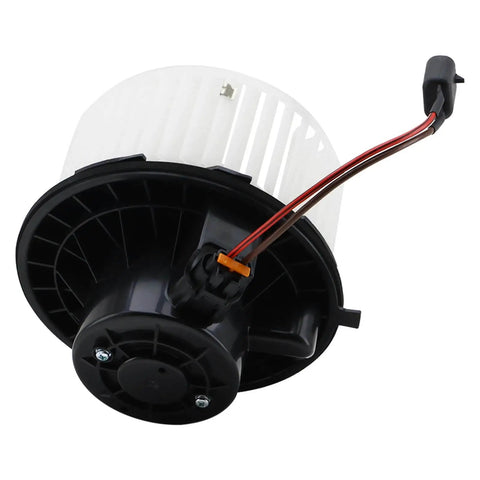 Front view of Front HVAC Blower Motor Assembly For GM Chevy Tahoe Silverado Yukon Sierra Escalade 2000 2006 Beefed Up Replacement 700089 89019321 52400424 Betthand Quality Auto Part