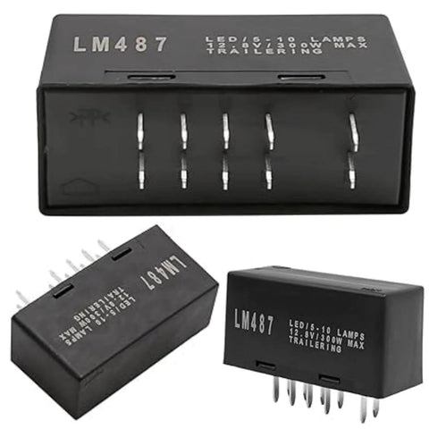 LED Flasher Turn Signal Relay For GM Trucks And SUVs Replaces LM487 10383321 15231201 15764135 10383320 EFL27 10 Pin GMT800