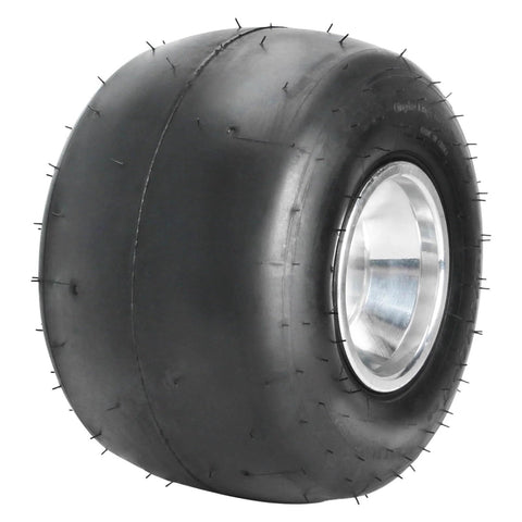 High Performace Go Kart Tire and Rim, 11x7.10-5 Go Cart Rear Wheel and Racer Tire with Aluminum Alloy Rim