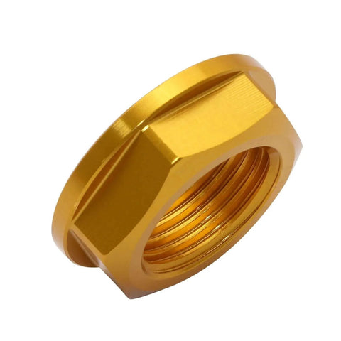 M18 Front Wheel Axle Lock Nut Bolt Accessories for Yamaha YZ250F YZ250FX Kawasaki KX125 KX250 Suzuki RM-Z250 Gold anodized