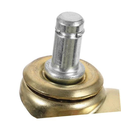 Close-up of stem on Gold Ball Caster Wheels Set 5 Pieces for Desk and Office Chairs, durable PP and stainless steel construction.