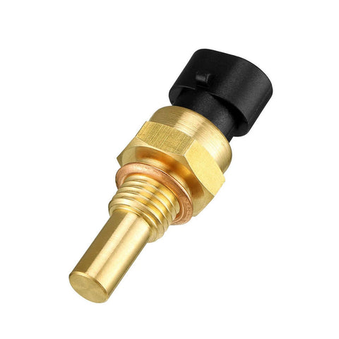 MLAHUIER engine coolant temperature sensor with brass body and black connector