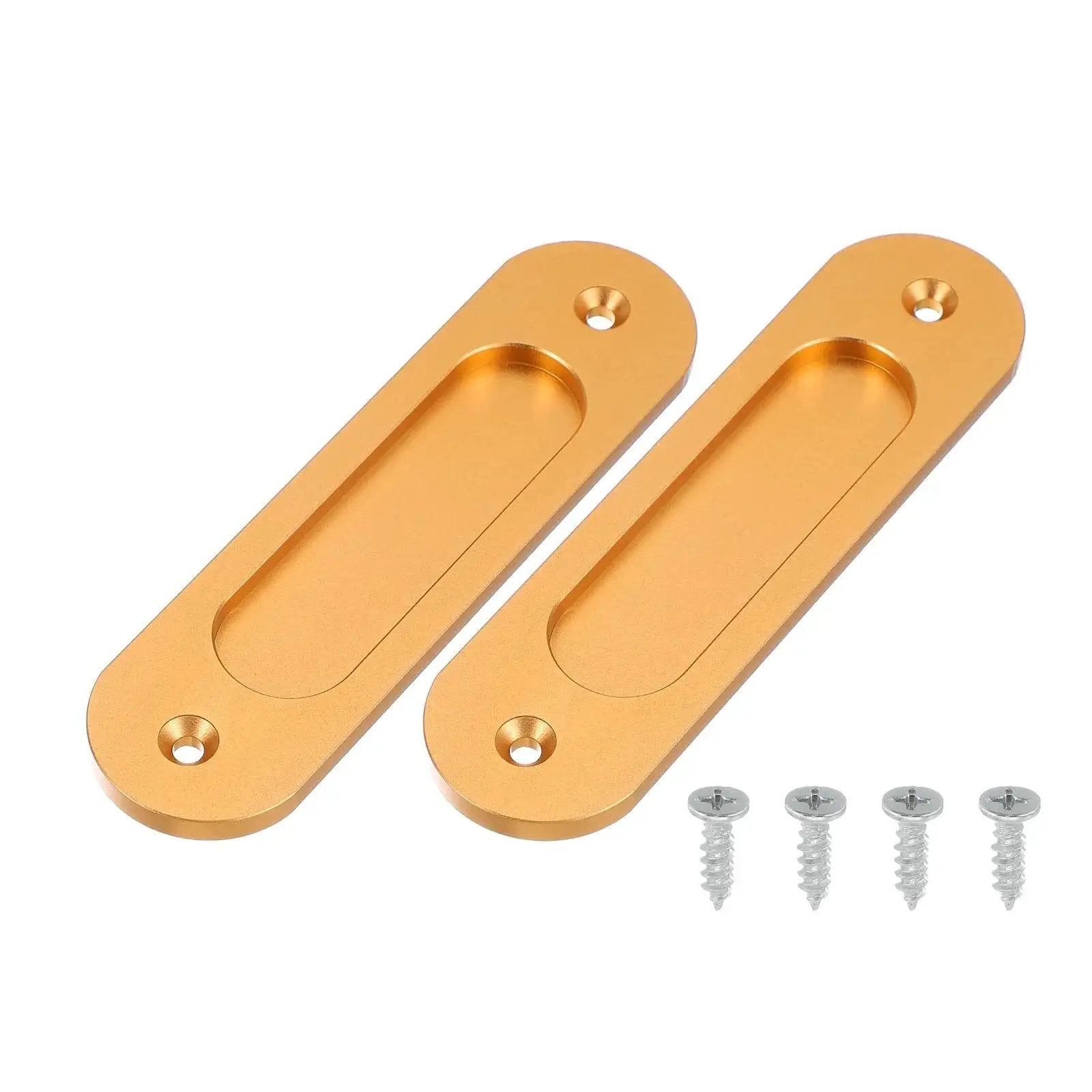 Oval Recessed Sliding Door Finger Flush Pulls 6 Inch P...