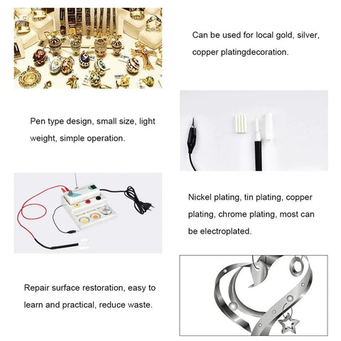 Gold Plating Kit For Jewelry And Local Gold Plating Pen Type Plating Machine With Rhodium Silver Copper Plating Capabilities