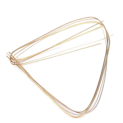 Gold Soldering Wire Set For Jewelry Making - Four Copper Wires In 0.5mm, 0.7mm, 1.0mm, And 1.5mm, Argent Soudure Finish