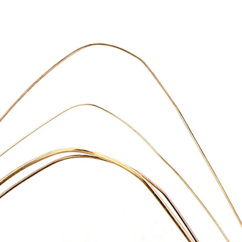 Gold Soldering Wire Set For Jewelry Making - Four copper wires: 0.5mm, 0.7mm, 1.0mm, 1.5mm, easy bend, close-up view