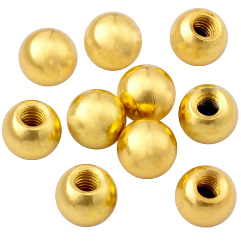 10 Pack M4 Thread Cap Knobs Gold Ball Shape Decorative Screw Caps For Lighting Fixtures And Furniture Fastening 9 Mm Diameter