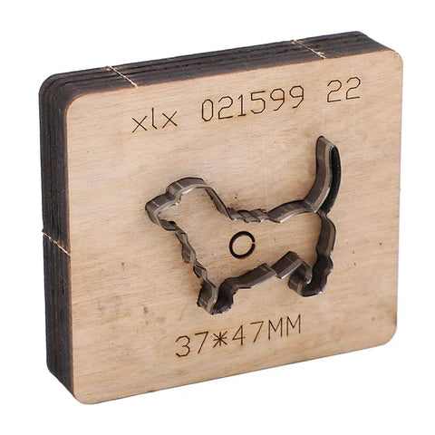 Golden Retriever Dog Shape Cutting Die For Leather And More High Density Alloy Steel Punch Cut Mold For Cardboard Rubber Plastic Clay Wood Fabric For DIYers Craft Projects
