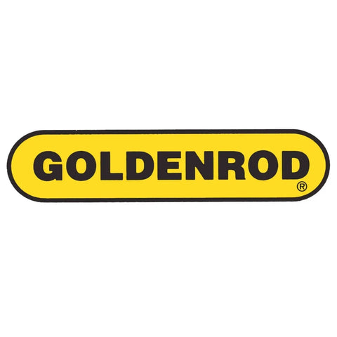 Yellow oval logo with the word 'GOLDENROD' in bold black letters.