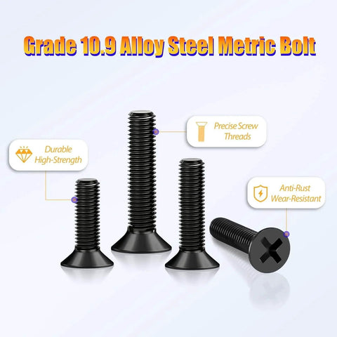 Grade 10.9 Alloy Steel Metric Bolt with High-Strength and Anti-Rust Features