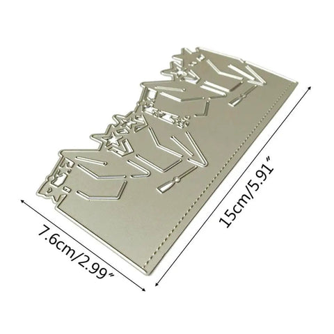Versatile Die Cuts Kit For Scrapbooking And Card Making With Graduation Invitation Shapes Carbon Steel Metal Dies Size 15x7.6 cm