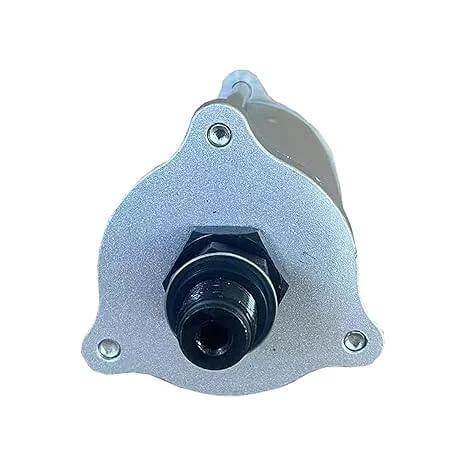 Front view of Compressed Air Motor for Pneumatic Hydraulic Pumps, housing with Stud, Gray, showing 1/4 NPT input port.