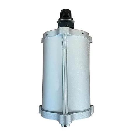 Compressed Air Motor for Pneumatic Hydraulic Pumps, housing with Stud, Gray, showing front view