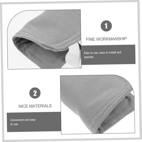Close-up of gray Two Pack Door Silencers For Noise Reduction And Quiet Door Closer Cushion Easy Install