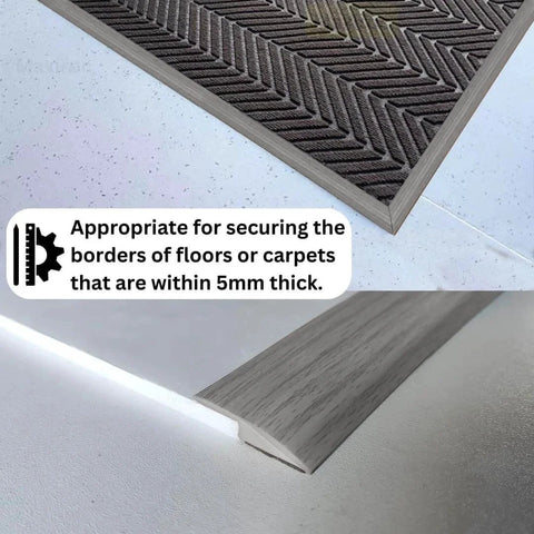 Floor Transition Strip Self Adhesive Carpet Wood Tile Vinyl Flooring Laminate Transition Cover Edge Trim Gray Forest