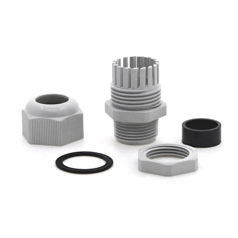 Waterproof NPT Cable Glands Three Quarter Inch Gray Nylon Adjustable Cable Gland With Strain Relief Cord Grips Connector