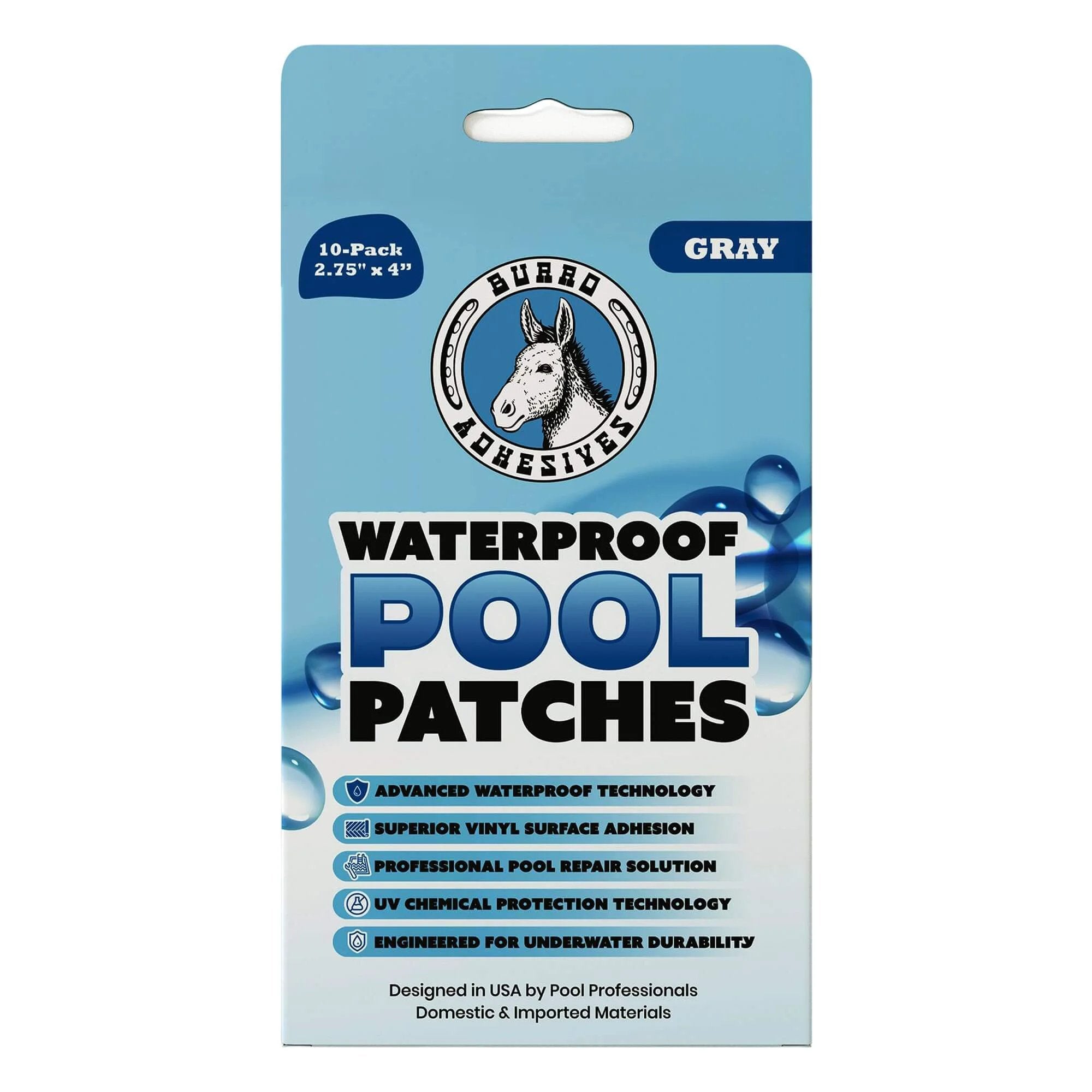 waterproof pool patch kit - Pro Grade 10 Pack Patches ...