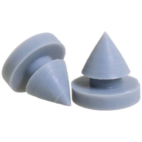 16 Pack Gray Rubber Conical Door Silencers, Nail Style Bumpers For Metal And Wooden Doors, Quiet Exit Door Cushions For Hinge Gaps