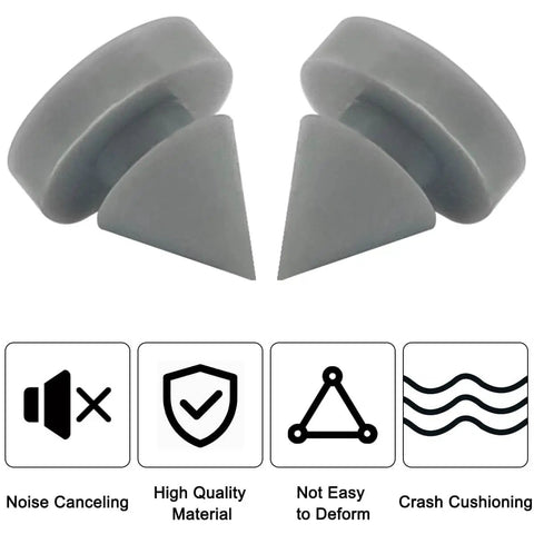 50 pcs rubber door silencers for metal door frames half inch diameter anti collision silencers prevent door slams