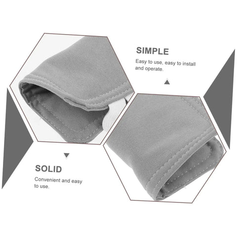 Effortless, tool free door silencer set that cushions slams, reduces noise, protects wood doors, shown in close-up view