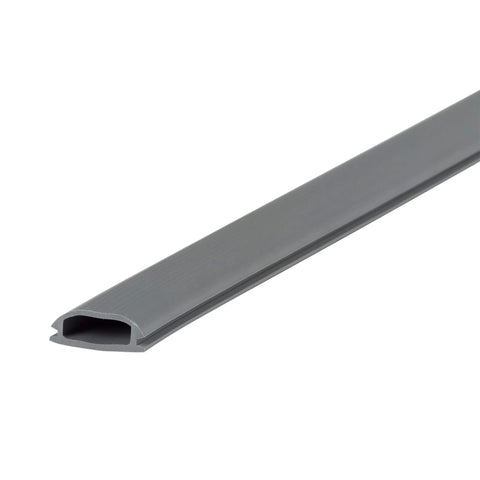 1-1/4 in. x 3/4 in. x 36 in. Gray Vinyl Replacement Insert for Adjustable Aluminum Threshold, side view of flexible seal