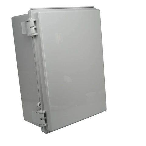 Rugged Outdoor NEMA Poly PBT Blend Economy Enclosure Box, Weatherproof IP66 And NEMA 1 2 4 4X Rated, closed side view