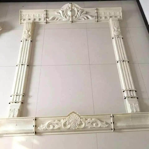 European Style Carved Window Frame Mold For Villas And Hotels GRC Concrete Decorative Mold With Antique Roman Column Pattern
