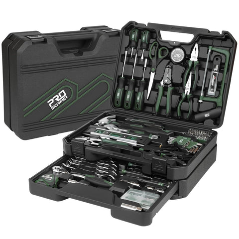 269 Piece Tool Set For Home Auto And Mechanical Repairs Complete DIY Ready Tool Kit With Drawer Organizer Green