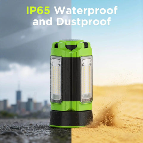 2700 Lumen Camping Emergency Light With 12000mAh Built In Power Bank, Telescopic Tripod Stand, IP65 Waterproof Cordless Work Light