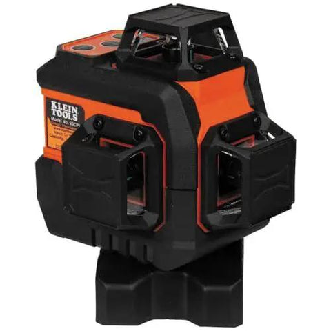Compact self-leveling laser level with bright green cross lines and 360-degree planes delivers precise alignment for construction and carpentry