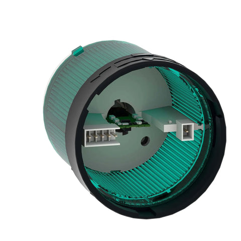 Harmony XVB Green LED Beacon Light Unit Steady On 24V ACDC For Tower Lights And Industrial Warning Signal System 70mm Compatible