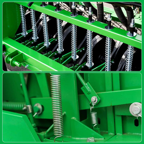 304 Stainless Steel Compression Spring Set, 5Pcs Pack, 5mm Outer Diameter, 0.6mm Wire, 10mm Free Length installed in green machinery