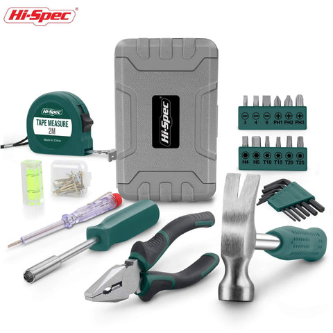 Compact 25 Piece Green Mini Tool Kit For Home And Office DIY In A Portable Toolbox Case Great For Quick Fixes And Beginner Repairs