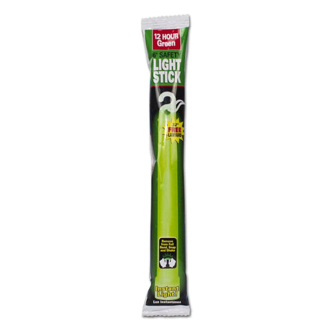 12-hour green safety light stick in packaging for emergency use