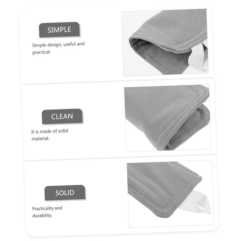 Enjoy a quieter living space with this two-pack door silencer that cushions slammed doors, simple solid material close-up