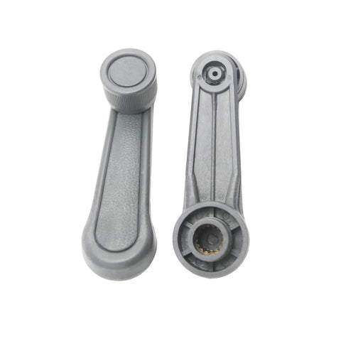 2 Pack Grey Interior Window Crank Handles With Retainer Clips For Toyota Tacomas Matrix Land Cruiser Camry Corolla front view