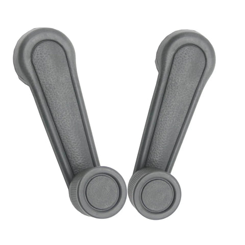 2 Pack Grey Interior Window Crank Handles With Retainer Clips For Toyota Tacomas Matrix Land Cruiser Camry Corolla