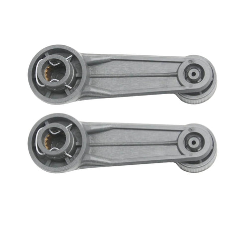 2 Pack Grey Interior Window Crank Handles With Retainer Clips For Toyota Tacomas Matrix Land Cruiser Camry Corolla