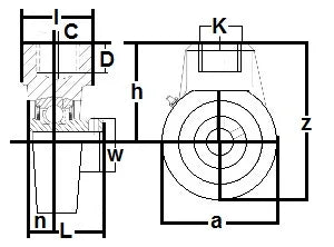 GRHA205-15 Hanger Bearing GRIP-IT 360 degree 15/16 Inch Bearings - VXB Ball Bearings