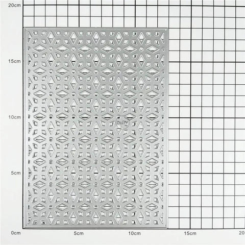 Grid Background Board Die Set For Card Making And Scrapbooking Metal Cutting Dies on grid paper, carbon steel material, 15cm x 10cm