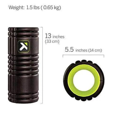 Grid 1.0 Multi Density Foam Roller For Deep Tissue Massage And Muscle Recovery 13 Inch Roller with three-dimensional surface
