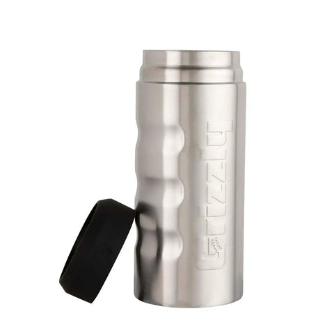 Grip Slim Can Cooler For 12 Oz Slim Energy And Seltzer Cans Vacuum Insulated Stainless Steel Double Walled Reusable Durable Brushed Finish
