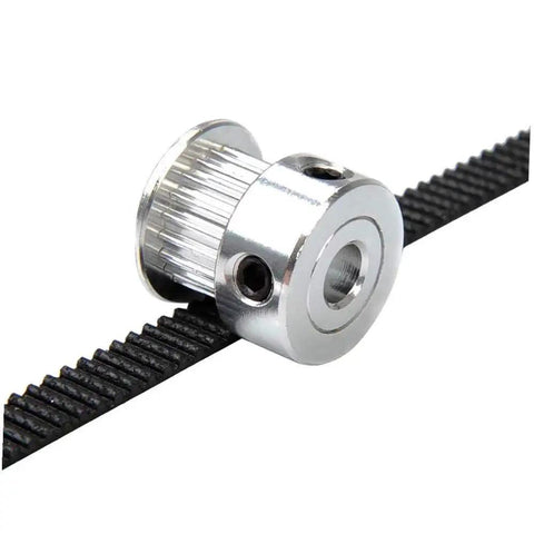 GT2 20 Tooth Aluminum Timing Belt Pulley With 5mm Bore For 6mm Wide Belts Includes Screws High Precision Machined For 3D Printers CNC Milling Machines