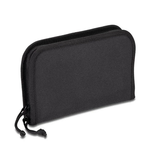 Black zippered case for 3-Gun Maintenance Kit with Individual Torque Limiters, featuring compact storage for gun care tools.