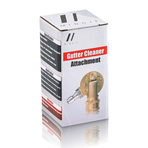 Box packaging of Gutter Cleaning Attachment For Pressure Washer Pivoting Coupler With 240 Degree Rotation And Four Angle Settings