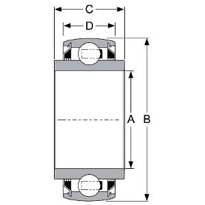 GW209PPB11 Agricultural Heavy Duty Bearing, Round Bore 1.78" Bore Bearings - VXB Ball Bearings