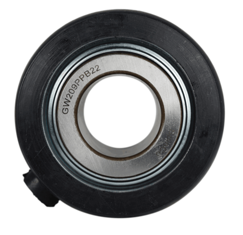 GW209PPB22 Agriculture Heavy Duty Ball Bearing - Disc Harrow Bearing - Top view of bearing with rubber outer ring.