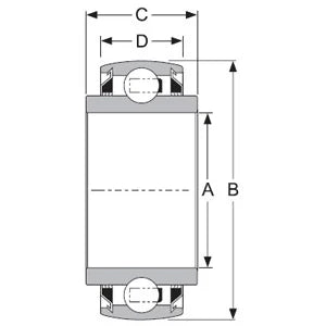 GW210PPB5 Agricultural Heavy Duty Bearing, Round Bore 1.78" Bore Bearings - VXB Ball Bearings