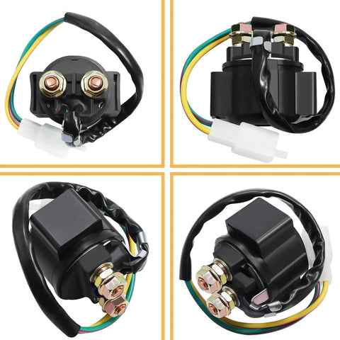 GY6 Starter Solenoid Relay For 4 Stroke ATV Scooter Go Kart Dirt Bike 50cc 70cc 90cc 110cc 125cc 150cc 200cc 250cc Plug And Play