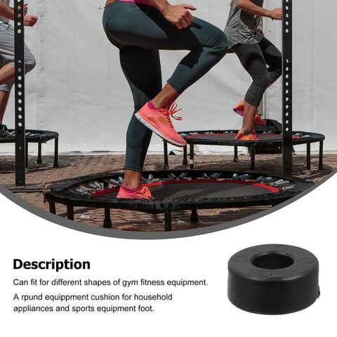 Anti Vibration Feet Pads For Gym Equipment 4 Pack Rubber Bumpers With Shock Absorbing Cushions beneath trampolines